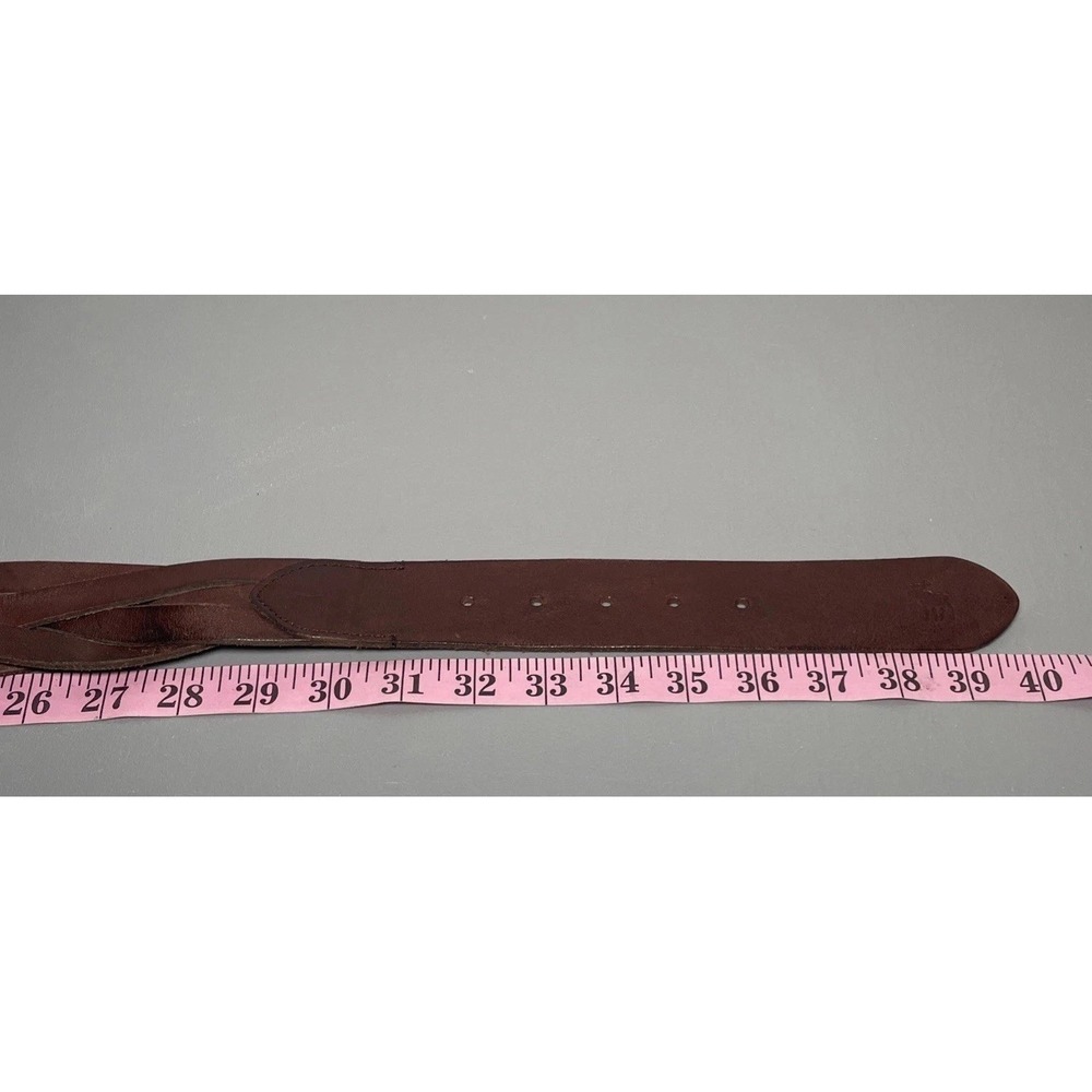 Abercrombie & Fitch Brown Leather  Braided Boho Design Belt S - Picture 7 of 7
